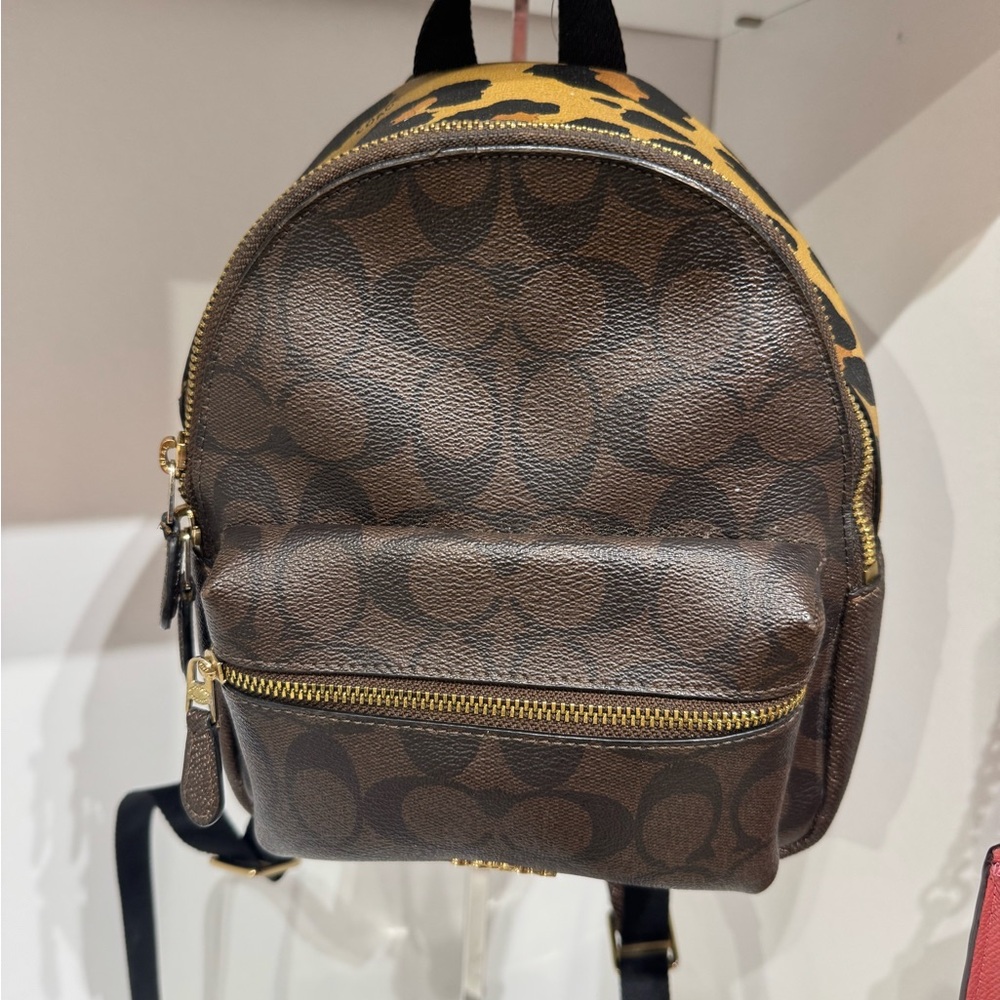 Coach Signature Brown Backpack - Picture 3 of 6